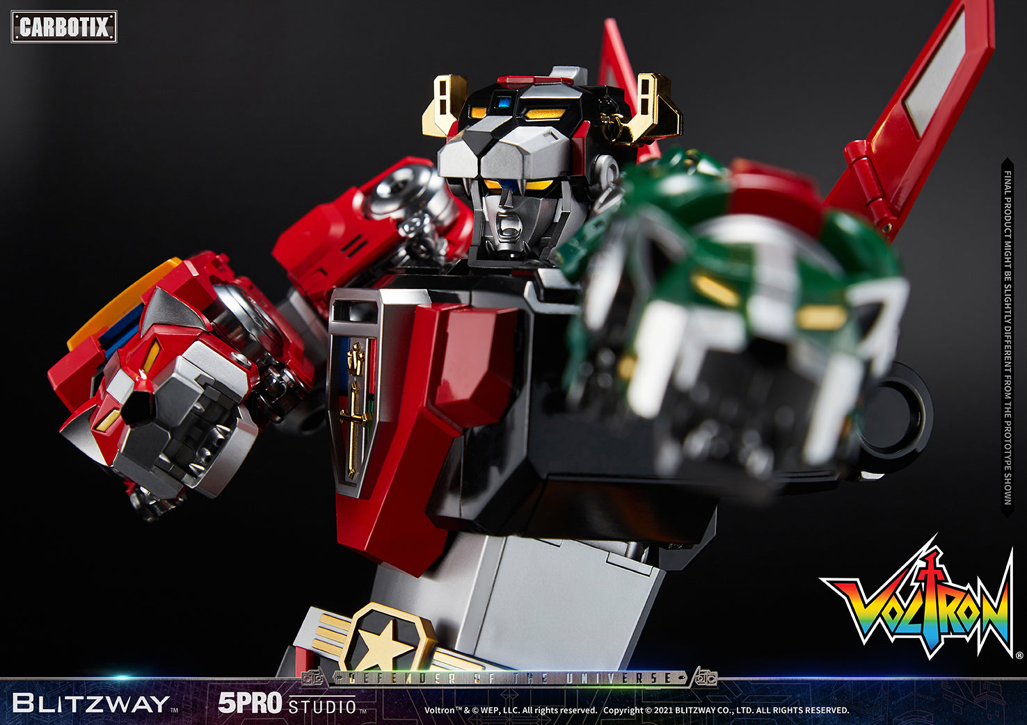 Blitzway 'Voltron' 5Pro Studio CARBOTIX Series, Action Figure