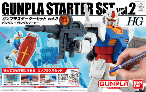 Bandai HGUC 1/144 GunPla Starter Set 2: Gundam Ver G30th