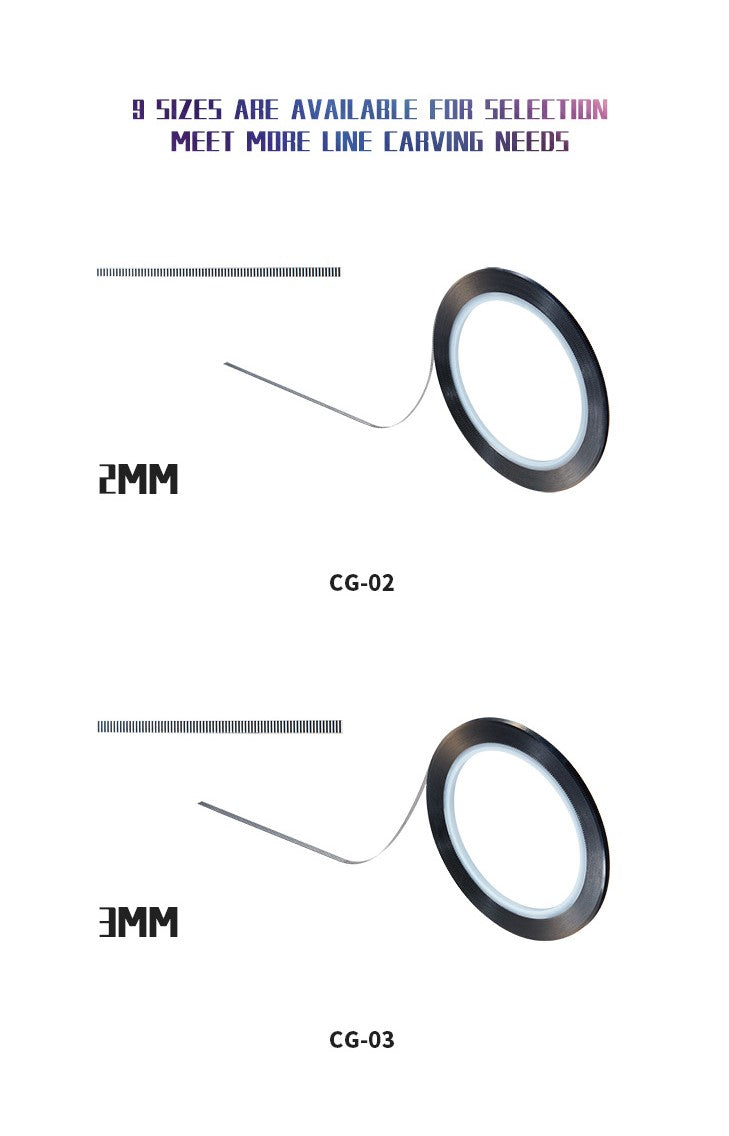 DSPIAE Hard Edged Carving Tape with Adhesive Back 2mm x 30m (for Panel Lines)