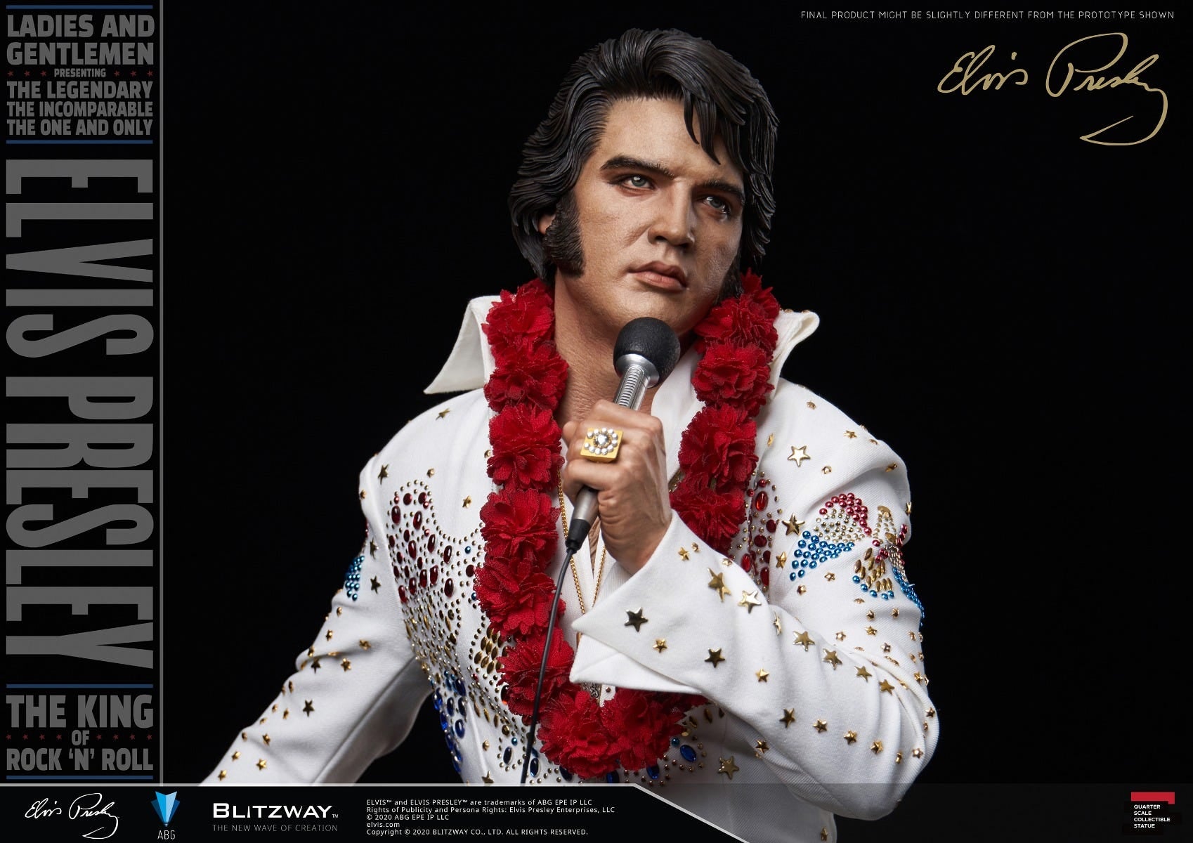 Blitzway 'Elvis Presley', 1/4th Superb Scale Statue