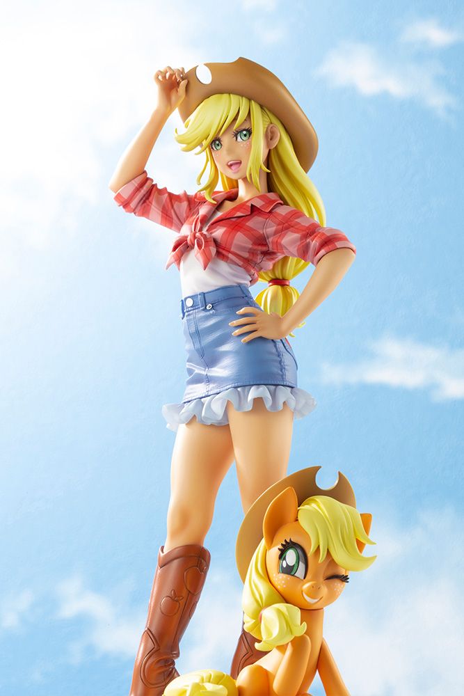 Kotobukiya 1/7 Applejack Bishoujo Statue, My Little Pony Series Printed and Assembled Figure Kit