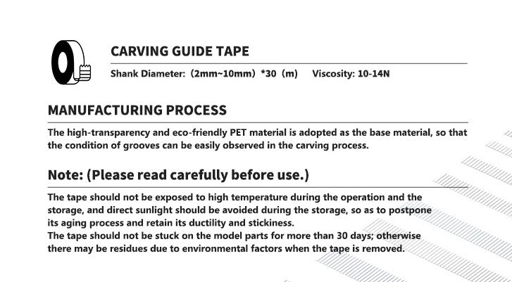 DSPIAE Hard Edged Carving Tape with Adhesive Back 9mm x 30m (for Panel Lines)