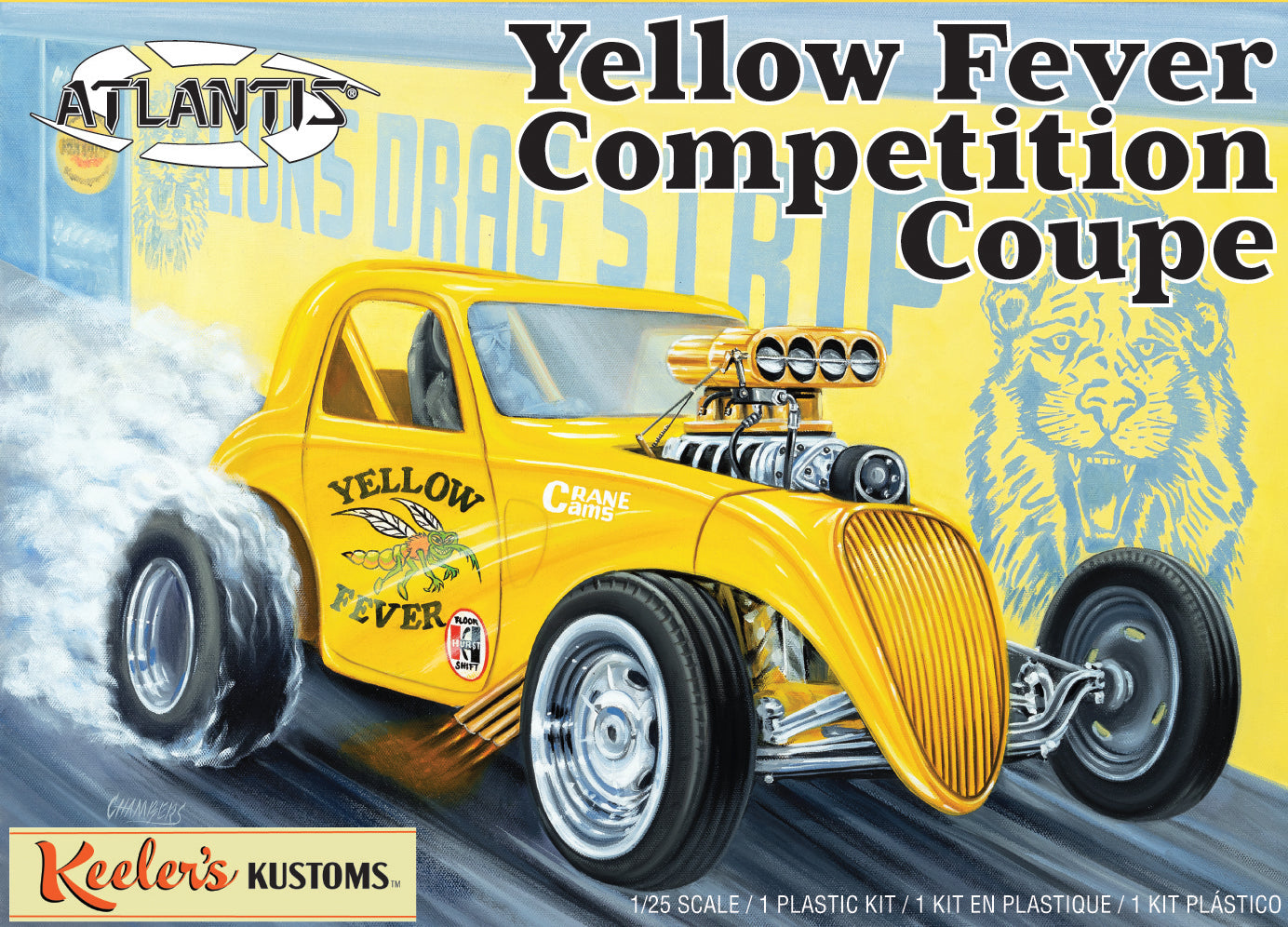 Atlantis 1/25 Yellow Fever Dragster Keelers Kustoms