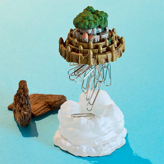 Benelic Laputa Castle Paper Clip Holder "Castle in the Sky"