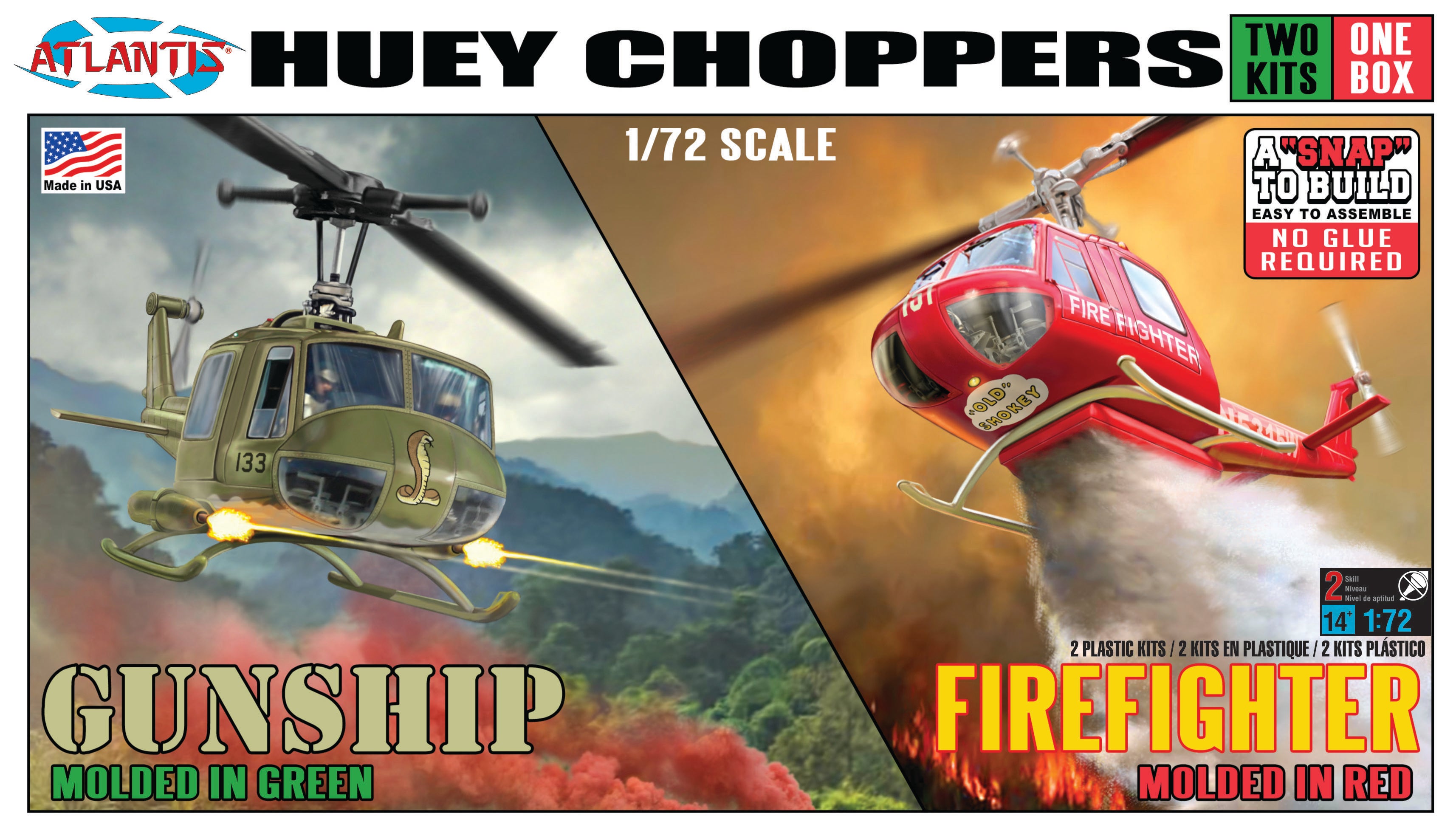 Atlantis Snap Huey Chopper 2pk