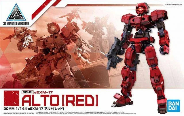 Bandai #07 eEMX-17 Alto Red '30 Minute Mission', Bandai 30 MM