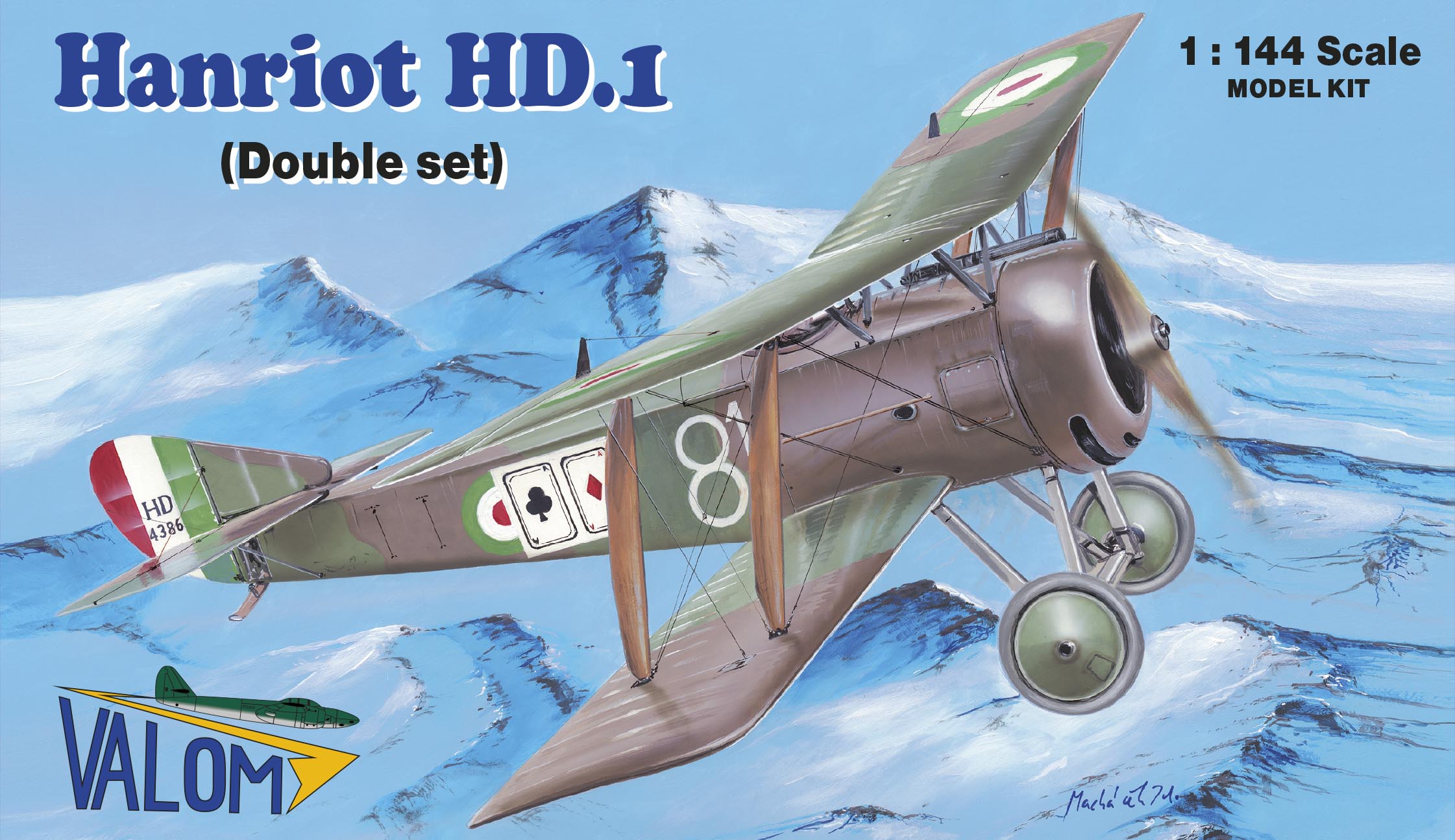 Valom 1/144 Hanriot HD.1 (Double set)