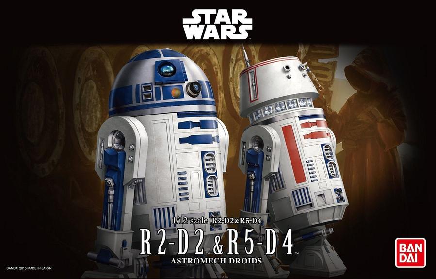 Bandai R2-D2 & R5-D4 'Star Wars', Bandai Star Wars Character Line 1/12