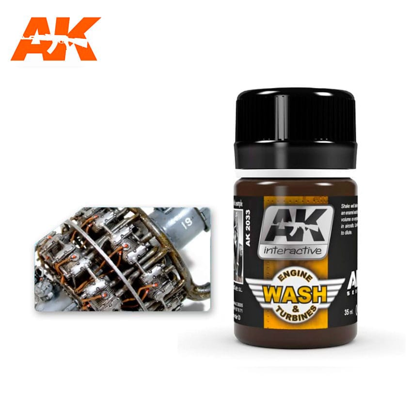 AK Interactive Wash For Aircraft Engine