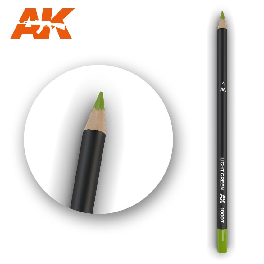 AK Interactive Weathering Pencil - Light Green (Box - 5 Units)