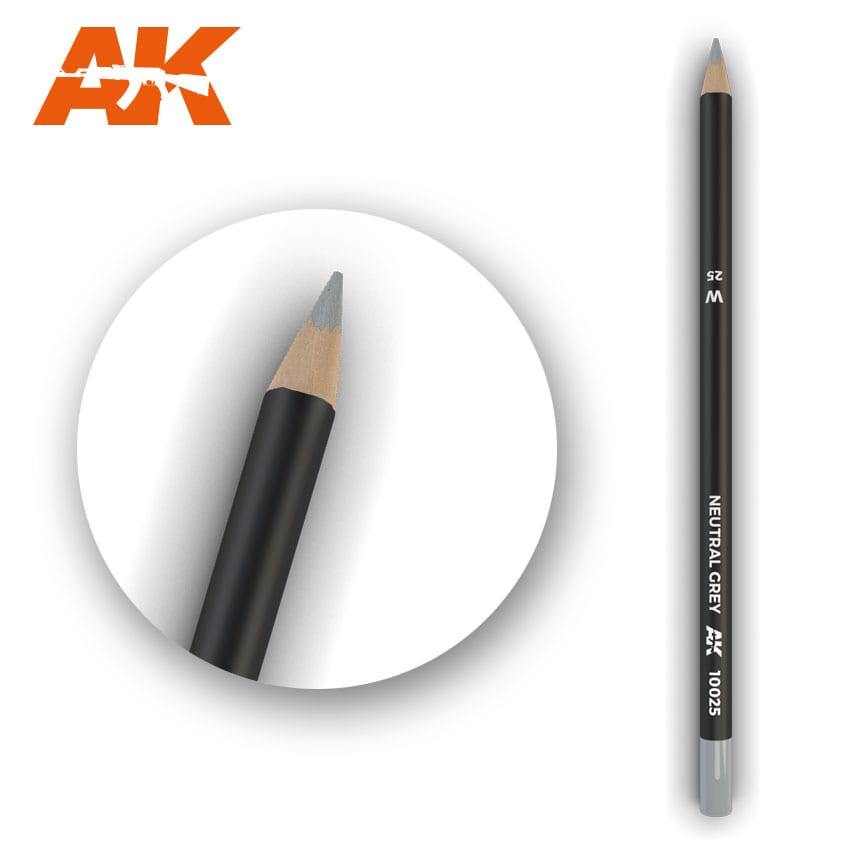 AK Interactive Weathering Pencil - Neutral Grey (Box - 5 Units)