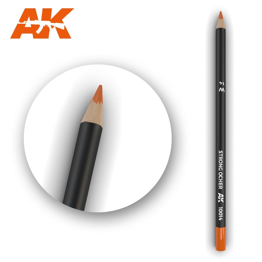 AK Interactive Weathering Pencil - Strong Ocher (Box - 5 Units)