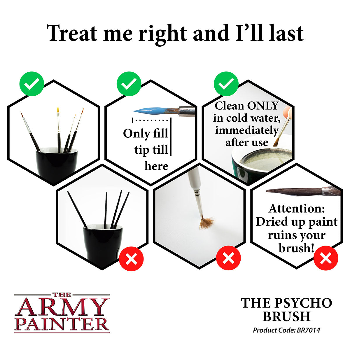 Army Painter Wargamer Brush - The Psycho