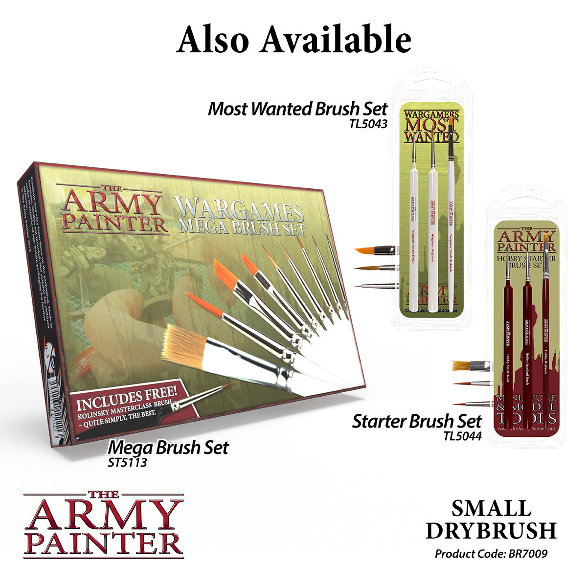 Army Painter Wargamer Brush - Small Drybrush