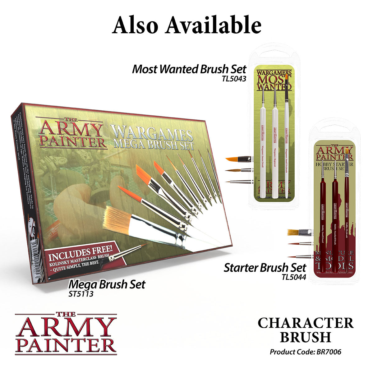 Army Painter Wargamer Brush - Character