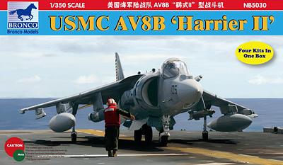 Bronco Models 1/350 USMC AV8B Harrier II Aircraft Model Kit