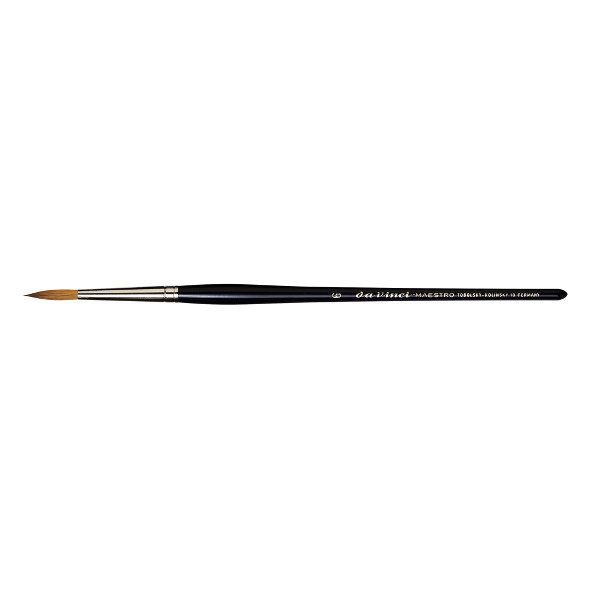 Da Vinci Watercolor Series 10 Maestro Kolinsky Sable Brush - Round, Short Handle, Size 0