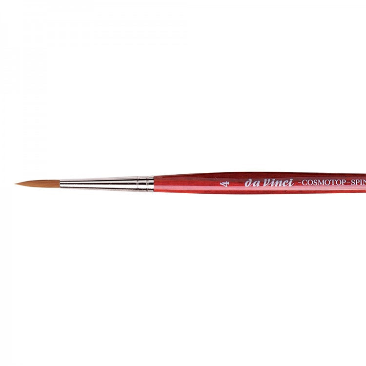 Da Vinci Cosmotop Spin Series 5580 Watercolor Brush - Round, Short Handle, Size 4