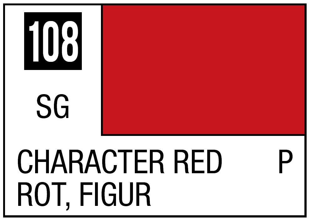 Mr Hobby Mr. Color 108 - Character Red (Semi-Gloss/Primary) - 10ml