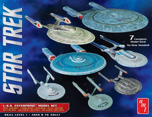 AMT Star Trek USS Enterprise Box Set Snap Kit