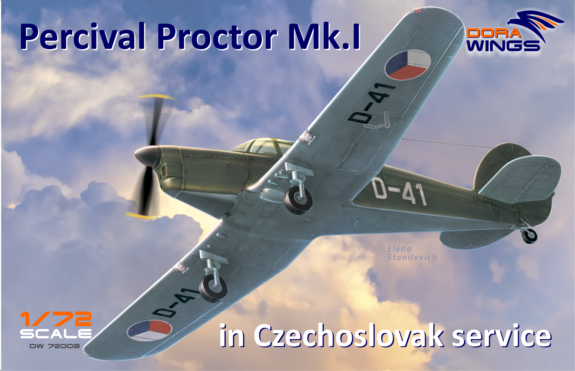 Dora Wings Percival Proctor Mk.1 marking of Czechoslovakia