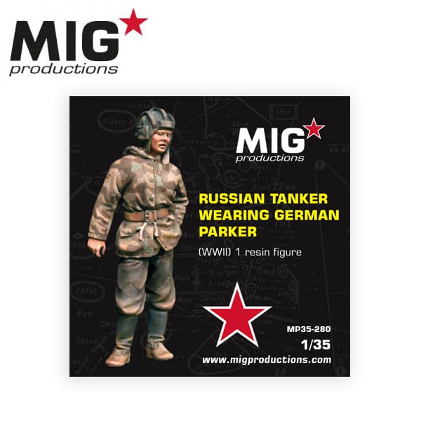 MIG 1/35 Russian Tanker Wearing German Parker (WWII)