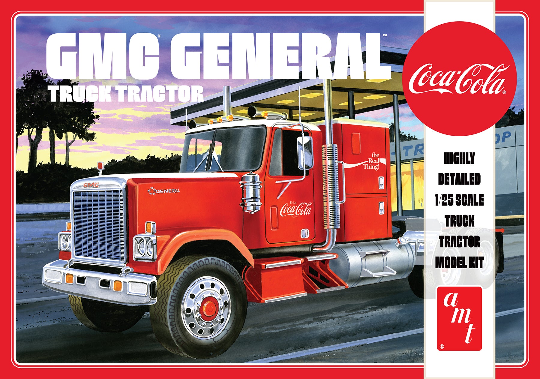 AMT 1/25 1976 GMC General Semi Tractor (Coca-Cola)