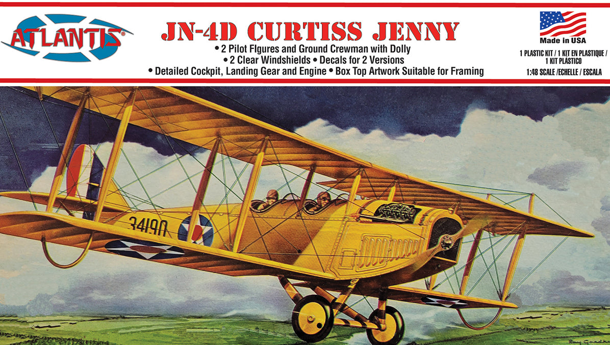 Atlantis 1/48 Curtiss Jenny JN-4 Airplane