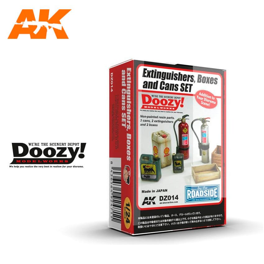 Doozy 1/24 Extinguishers, Boxes and Cans Set