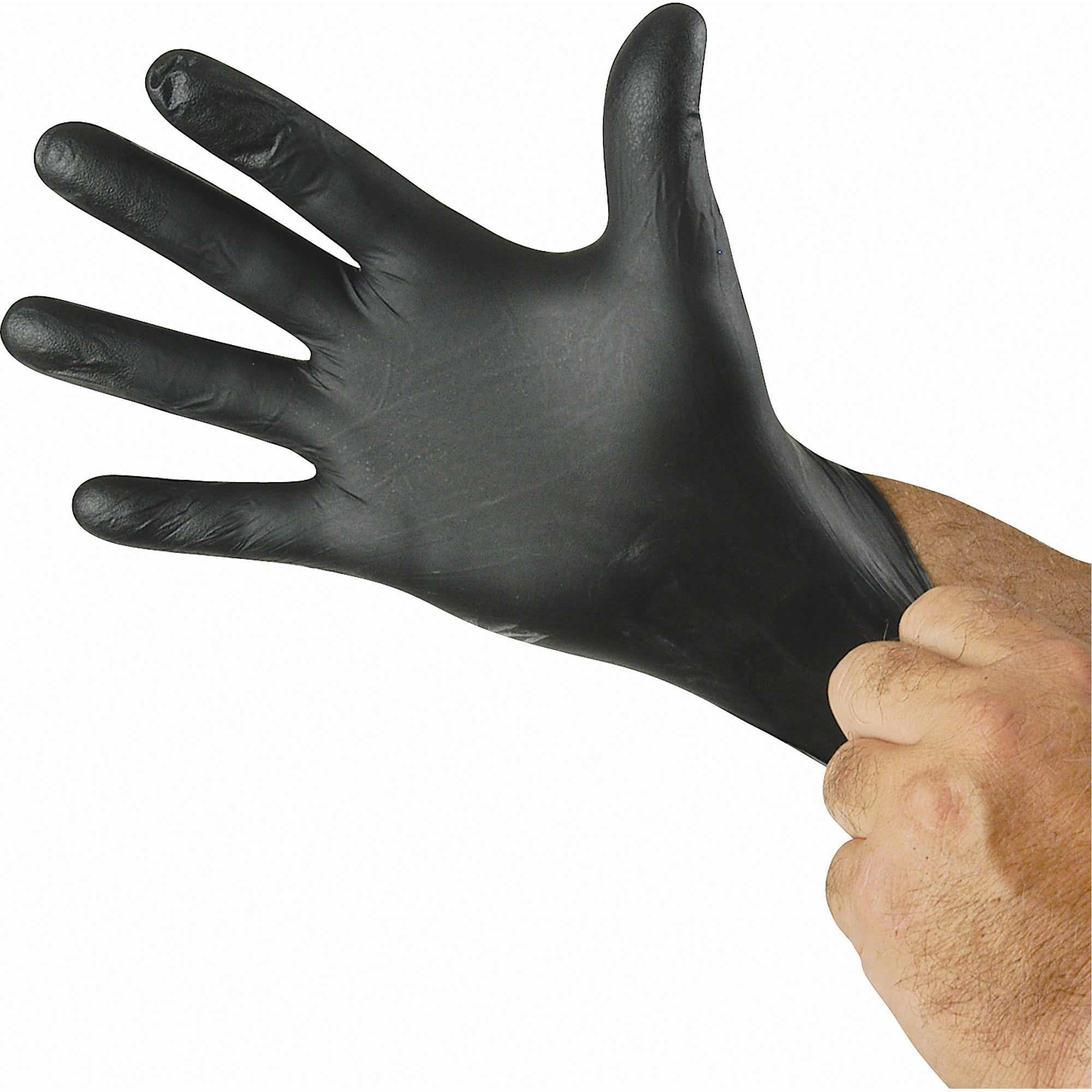 Showa N-Dex Nighthawk Nitrile Powder-Free Black Gloves, 4-mil, Small, 50 Count