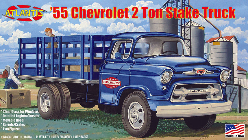 Atlantis 1/48 1955 Chevy 2 Ton Stake Truck