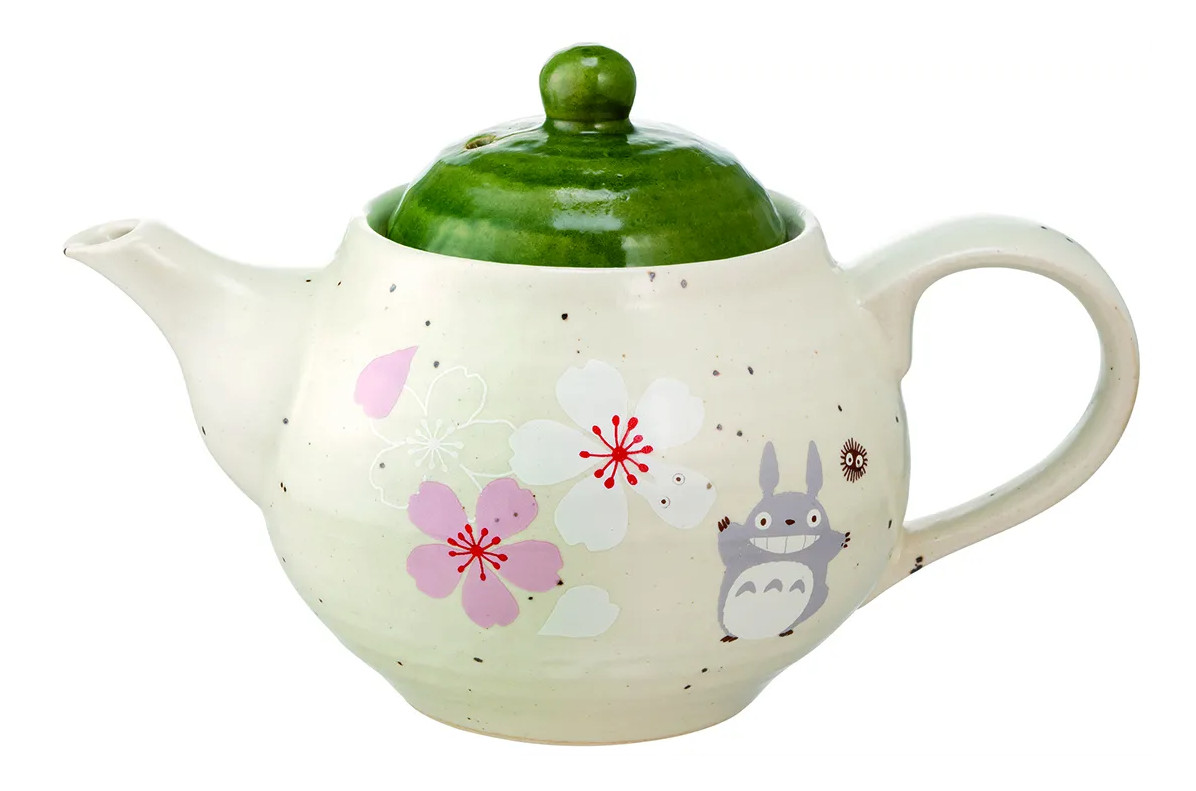 Skater Totoro Traditional Japanese Dish Series - Teapot (Sakura/Cherry Blossom) "My Neighbor Totoro"