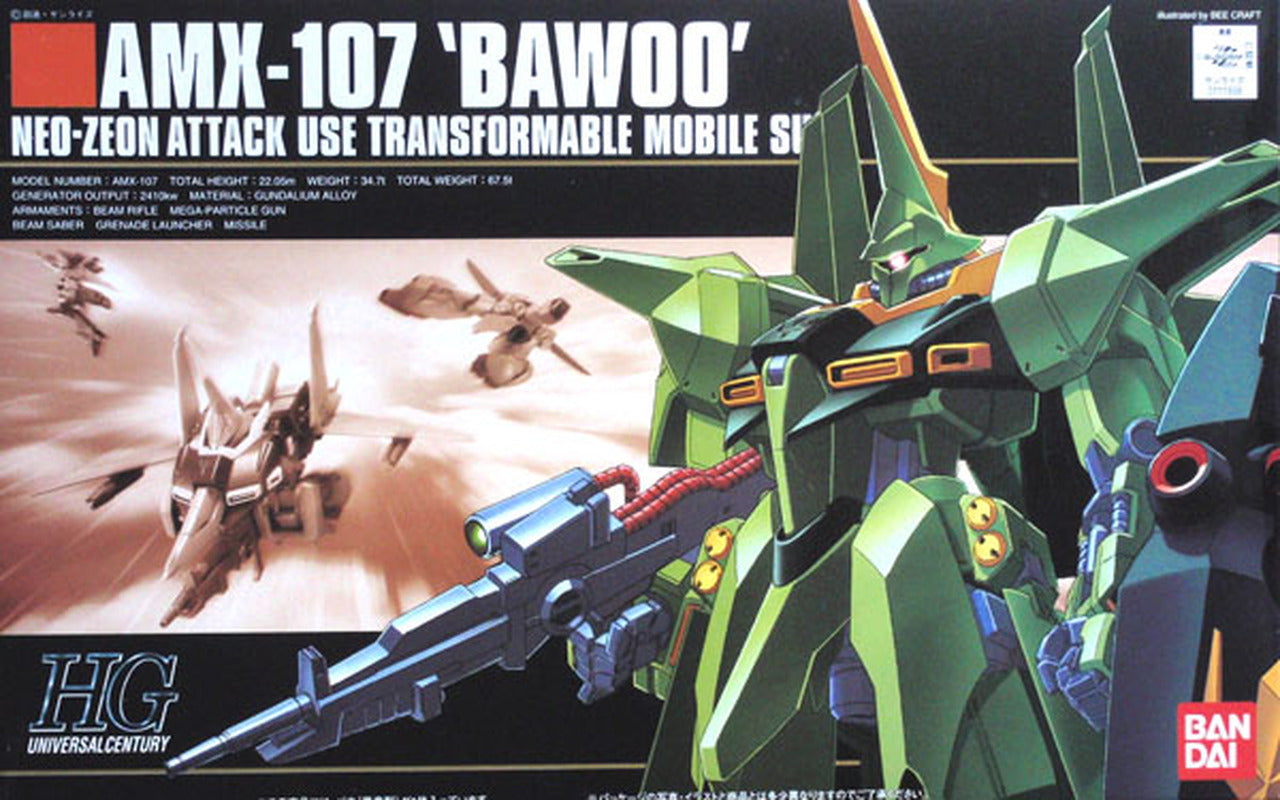 Bandai 1/144 HGUC AMX-107 Bawoo (Mass Production)