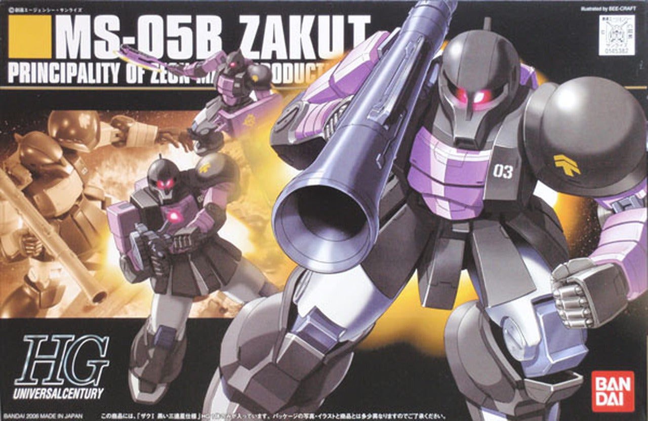 Bandai 1/144 HGUC ZakuIBlack Tri Stars