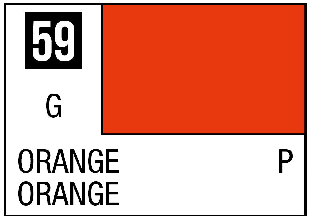 Mr Hobby Mr. Color 59 - Orange (Semi-Gloss/Aircraft) - 10ml