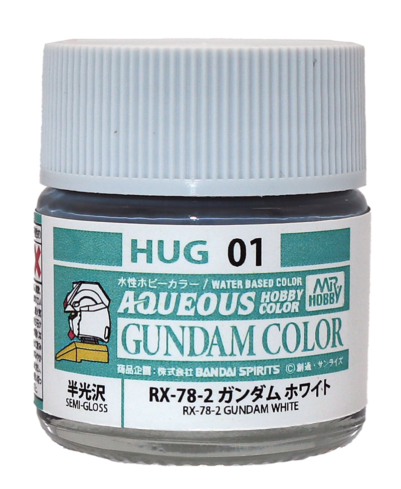 Mr Hobby Aqueous Color HUG01 RX-78-2 Gundam White 10ml Bottle