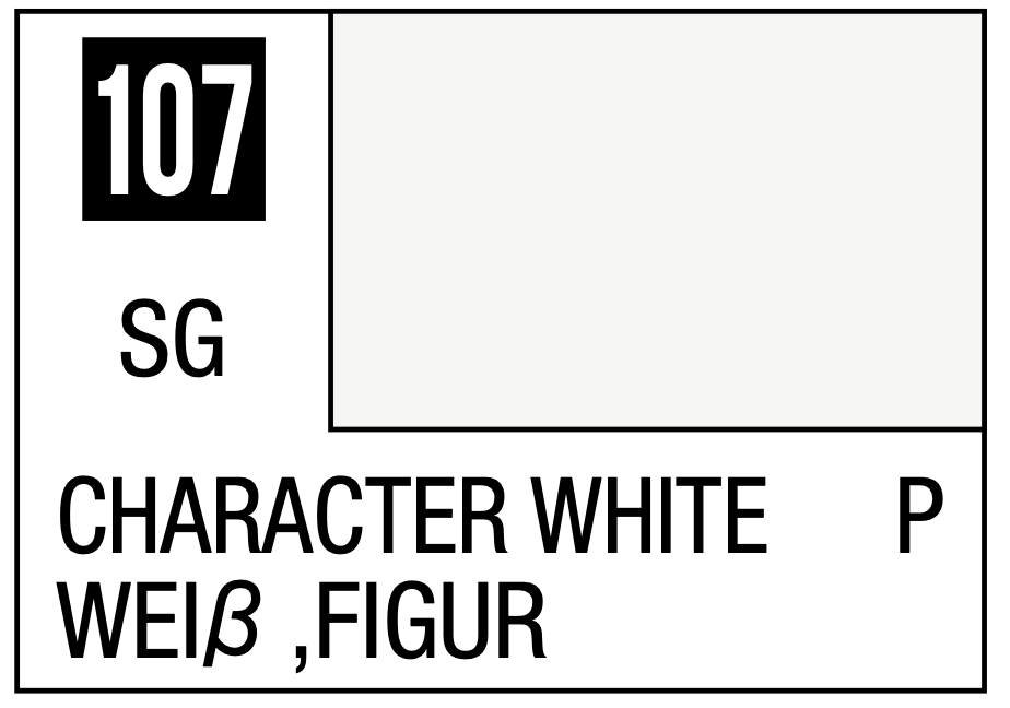 Mr Hobby Mr. Color 107 - Character White (Semi-Gloss) - 10ml