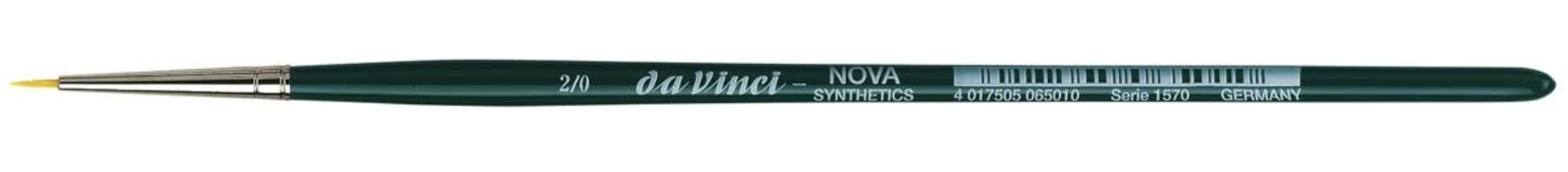 Da Vinci NOVA Series 1570, hobby brush, finest golden synthetic fibre, Size:-2