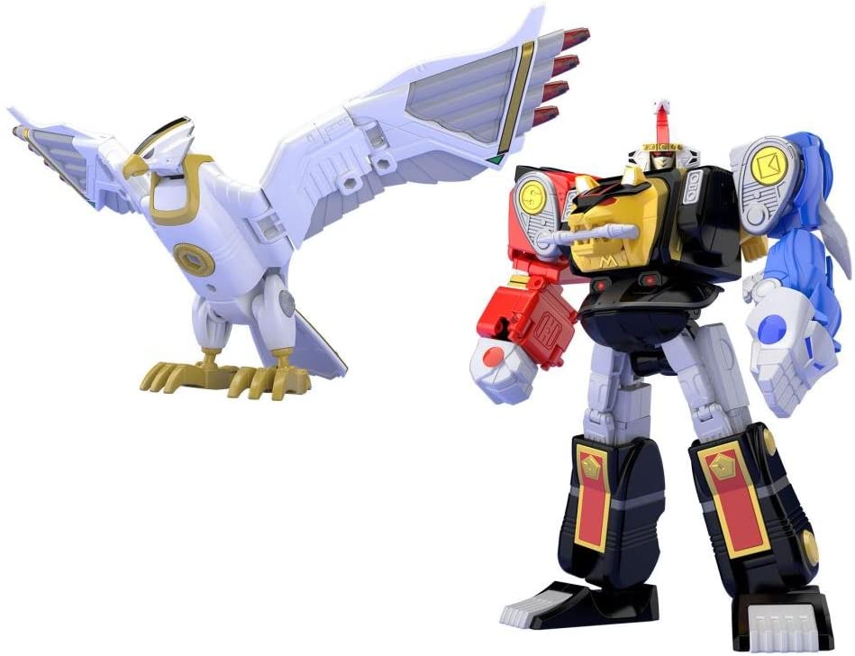 Bandai Ninja Megazord & White Ninja Falconzord Set 'Mighty Morphin Alien Rangers', Bandai Super Mini Pla