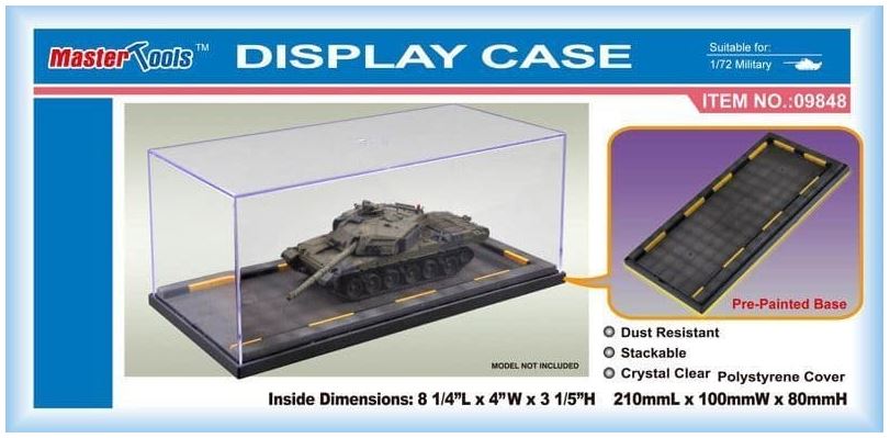 Master Tools Display Case 210X100X80mm w/ Pre-painted Base