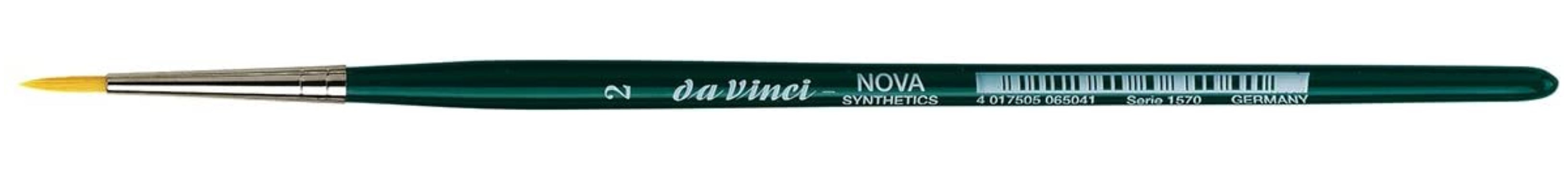 Da Vinci NOVA Series 1570, hobby brush, finest golden synthetic fibre, Size:2