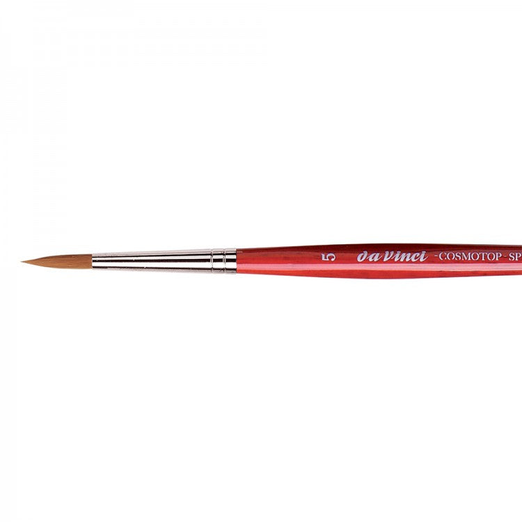 Da Vinci Cosmotop Spin Series 5580 Watercolor Brush - Round, Short Handle, Size 5