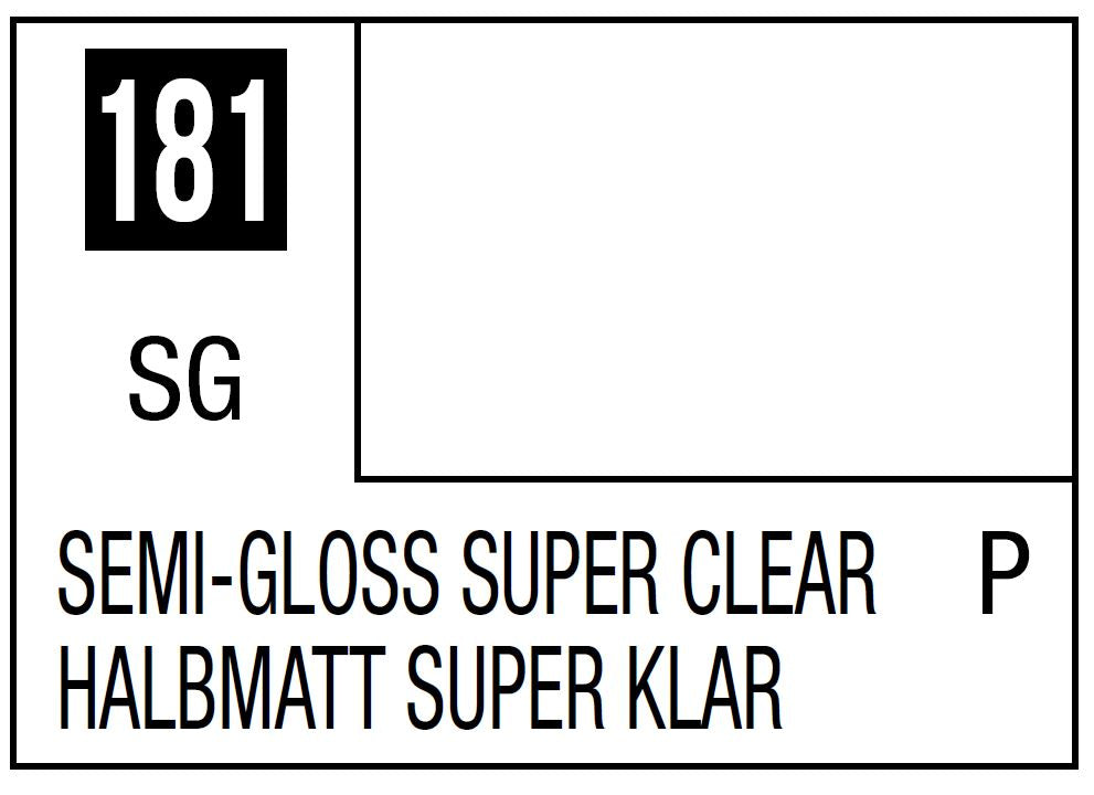 Mr Hobby Mr. Color 181 - Semi-Gloss Super Clear (Semi-Gloss/Primary) - 10ml