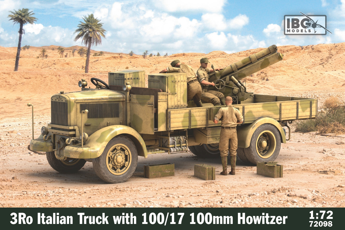 IBG Models 1/72 3Ro Italian Truck Autocannone 100mm ver 1