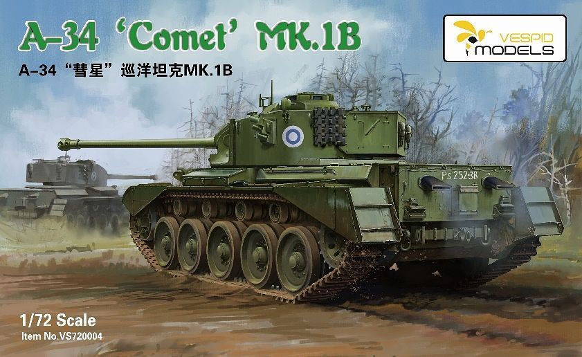 Vespid Models 1/72 Cruiser Tank A34 'Comet' Mk.IB