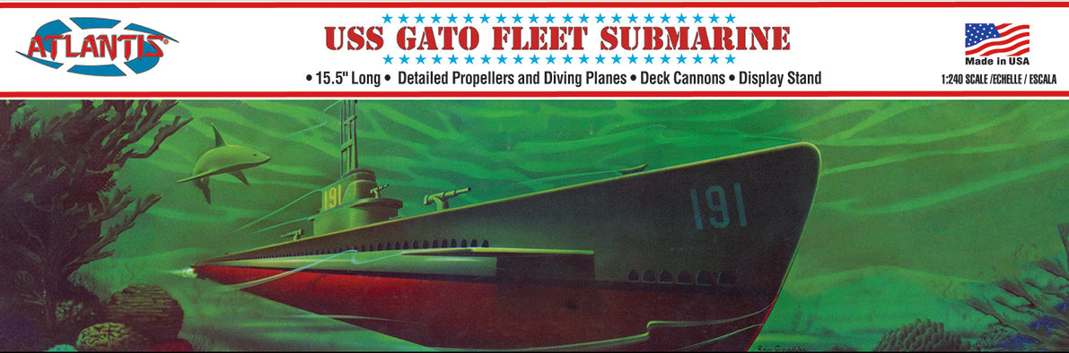 Atlantis 1/240 WWII Gato Class Fleet Submarine