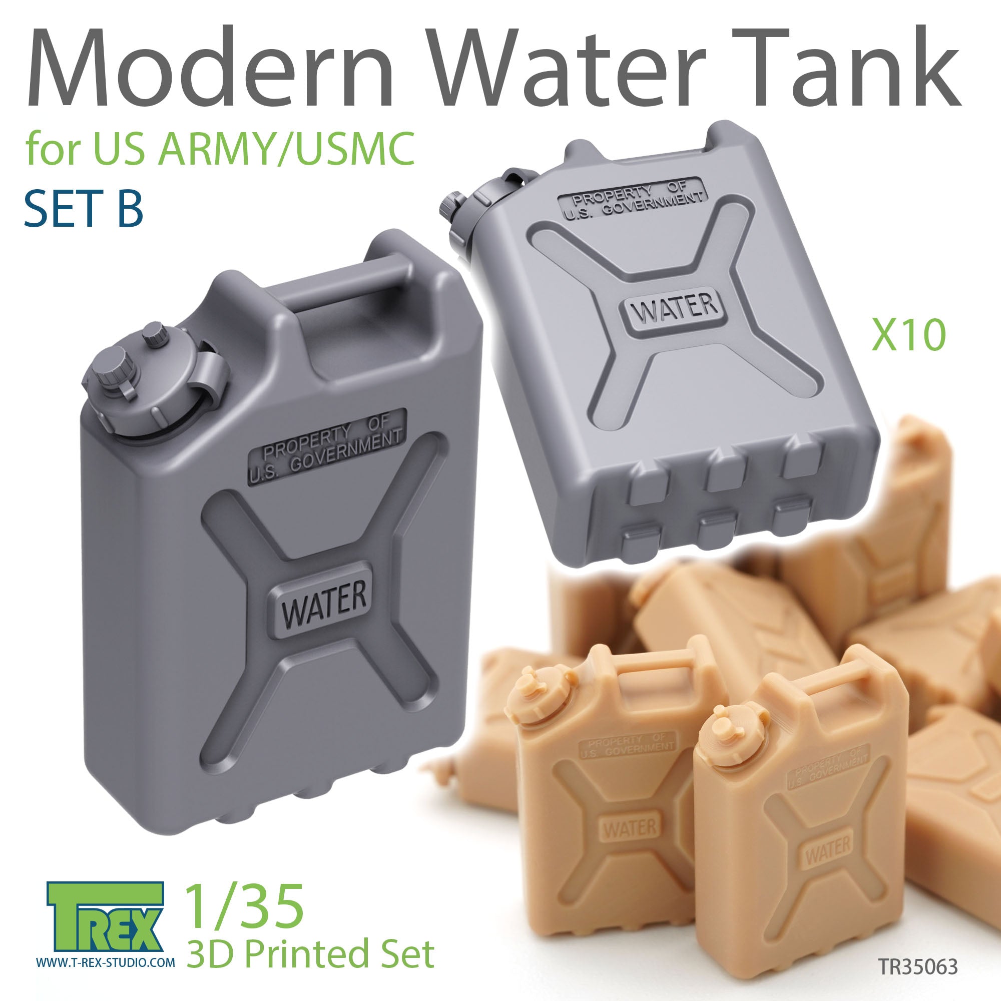 T-Rex Studio 1/35 Modern Water Tank Set B for US ARMY/USMC