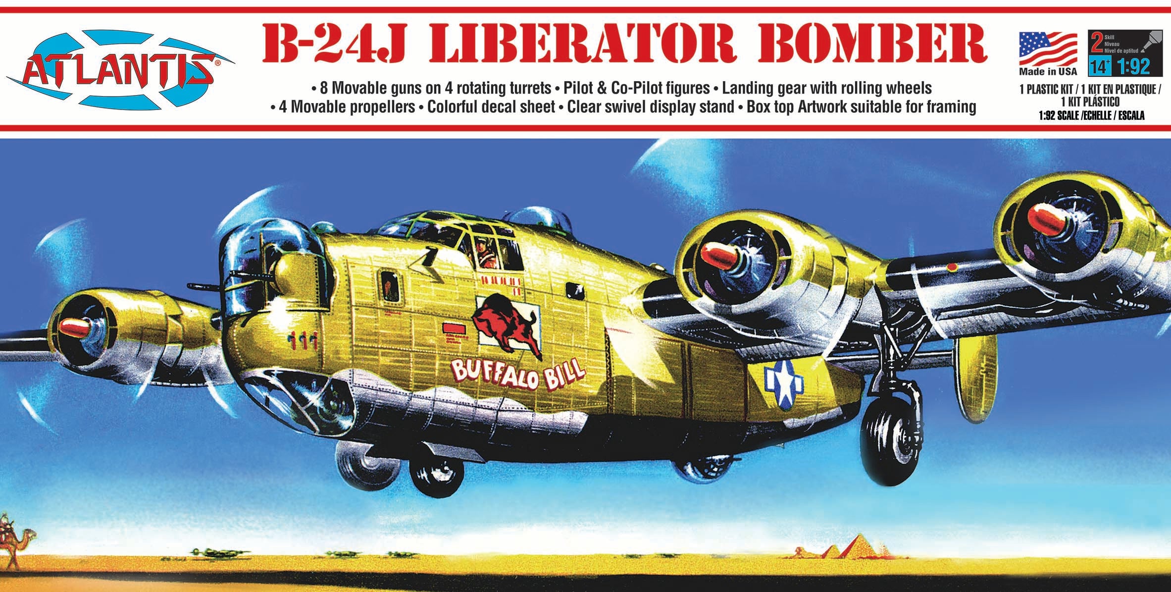 Atlantis 1/92 B-24J Liberator Buffalo Bill