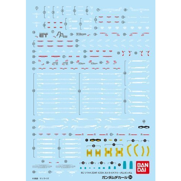 Bandai Spirits Gundam Decal GD94 RG Strike Freedom