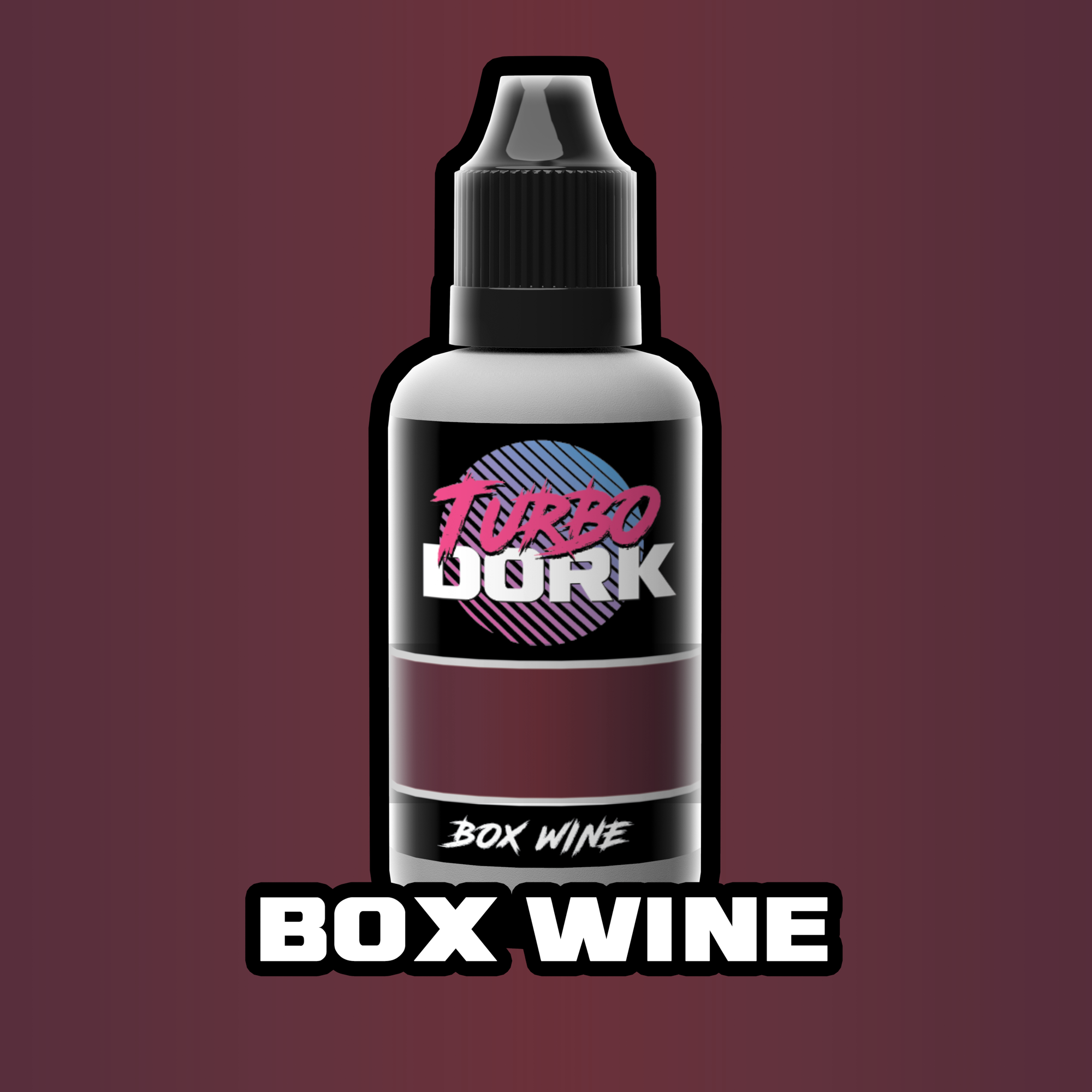 Turbo Dork Box Wine Metallic Acrylic Paint 20ml Bottle